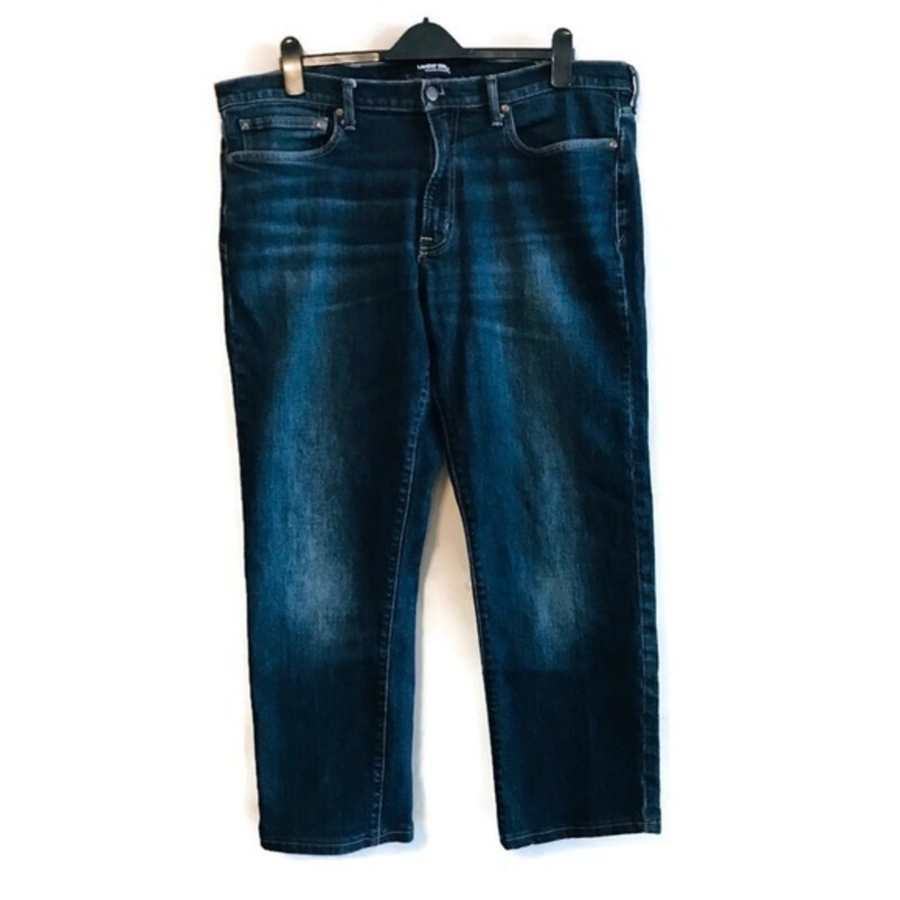 Lands’ End Square Rigger Straight Leg Dark Denim Jeans Men’s size 40 40x30